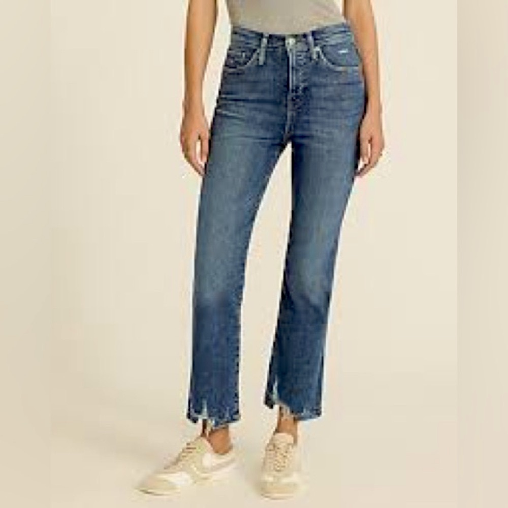 Express hyper flex 0 2 4 straight leg cropped Jeans sz s